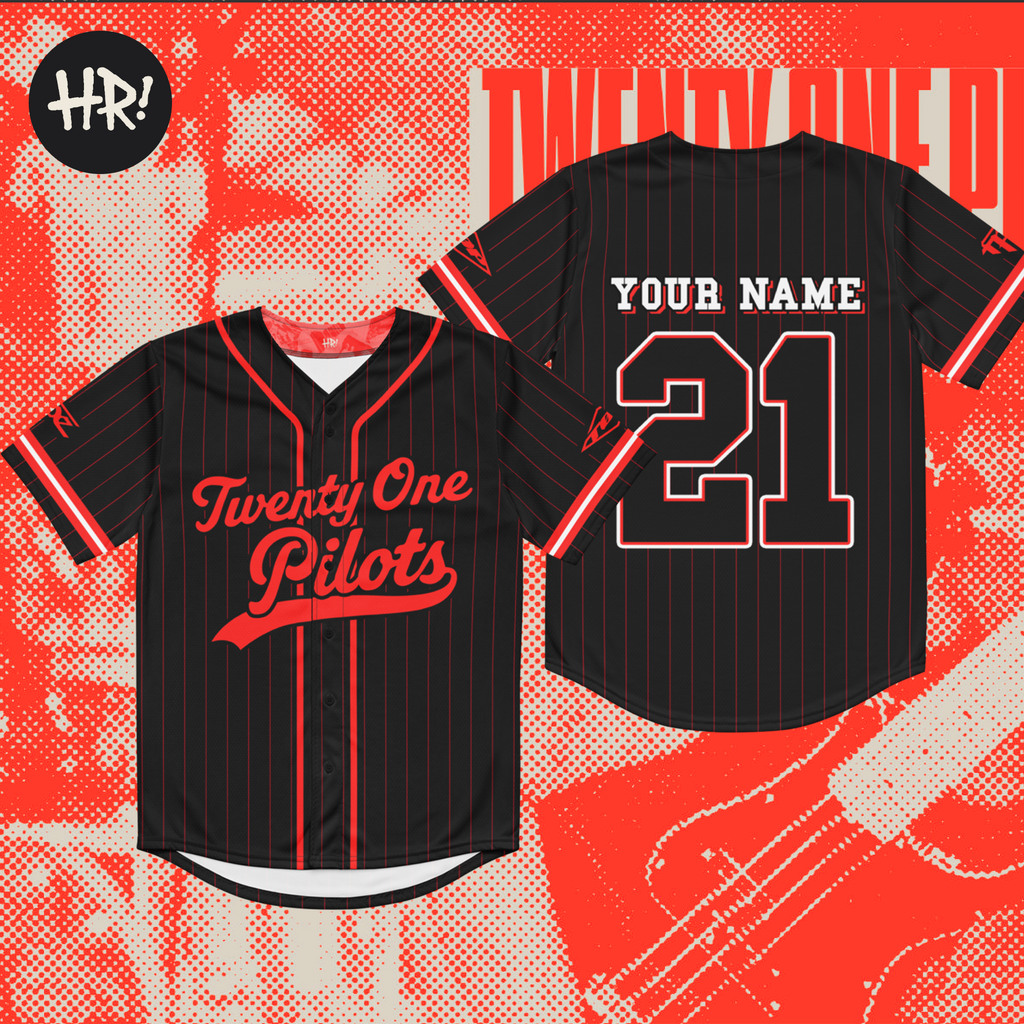 Baseball Jersey Twenty One Pilots Inspired Custom Name