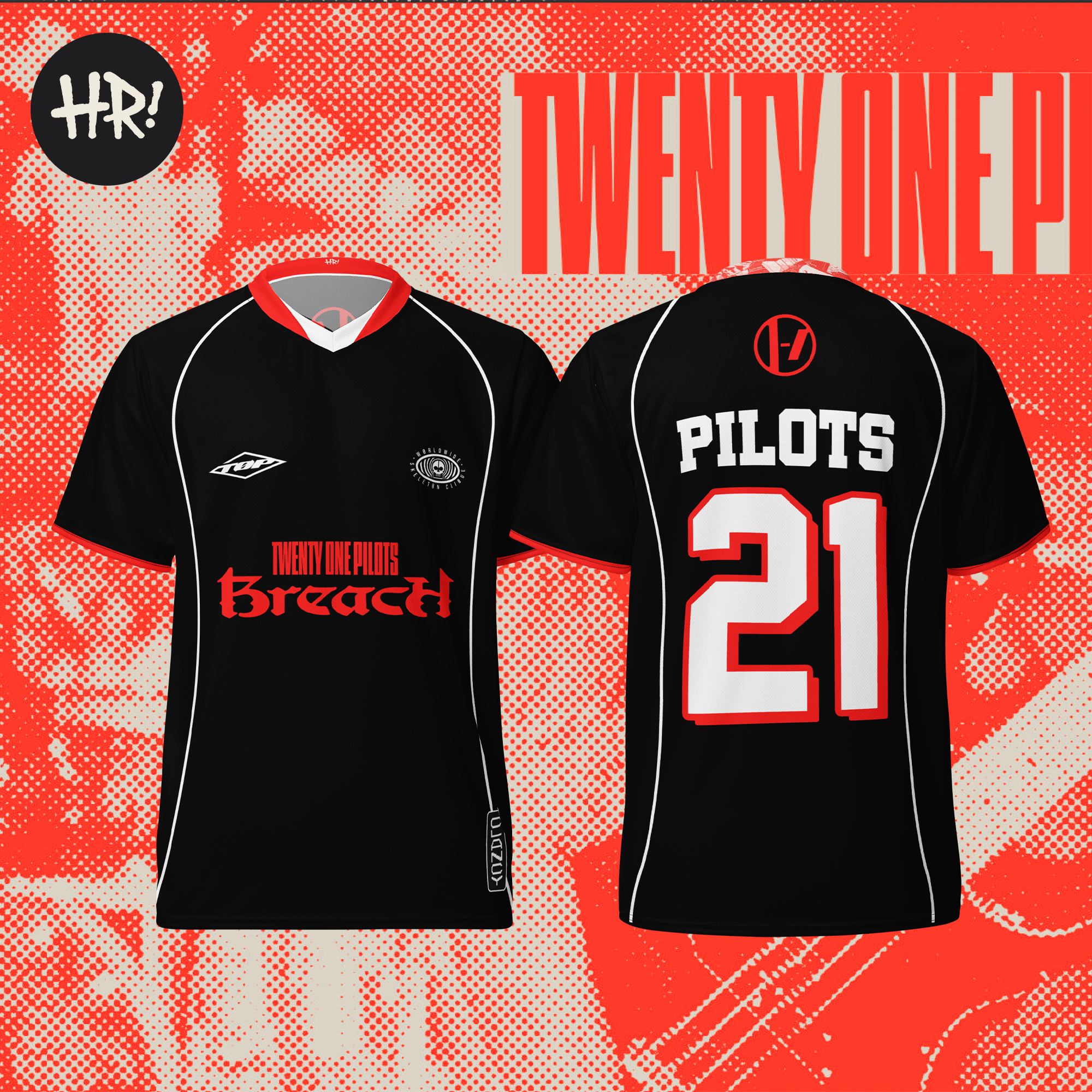 Breach Football Jersey Twenty One Pilots Inspired